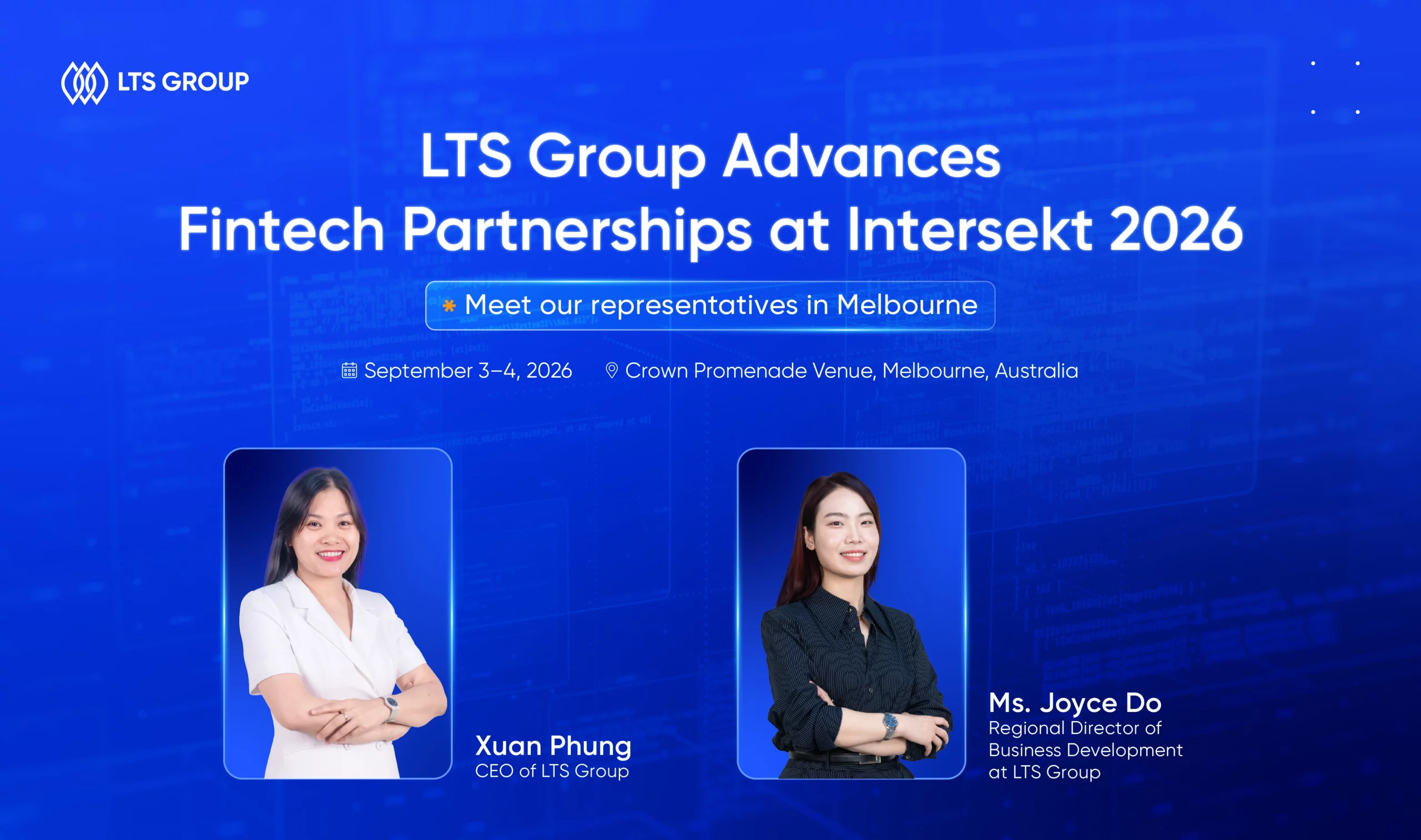 Meet LTS Group at Intersekt 2026 in Melbourne