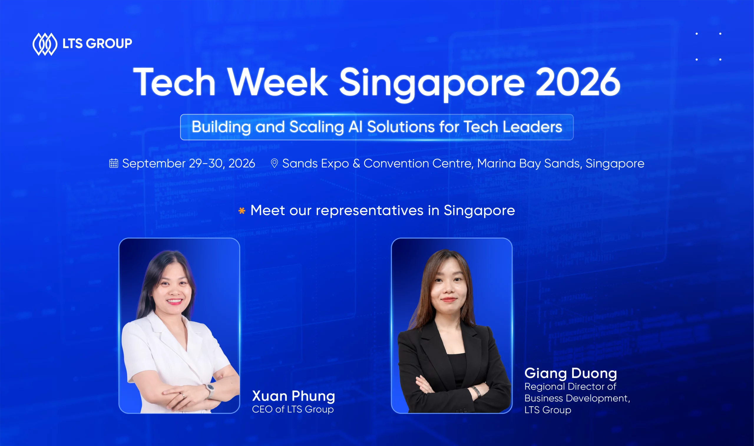 Meet LTS Group at Tech Week Singapore 2026