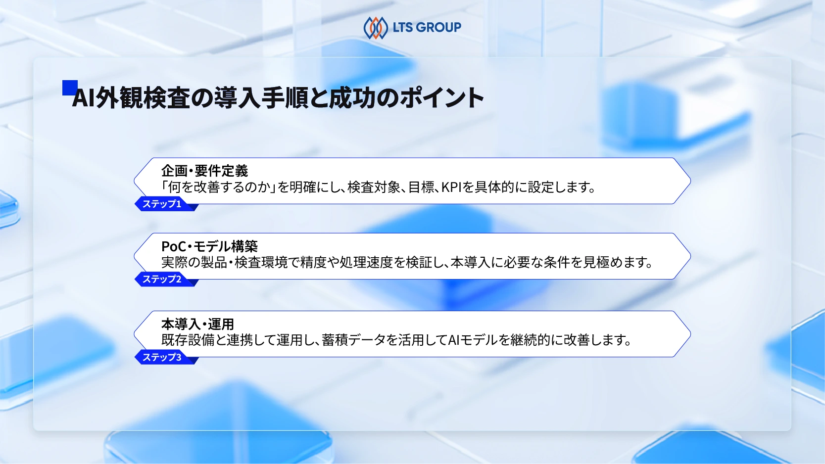 AI外観検査の導入ステップと成功させるポイント